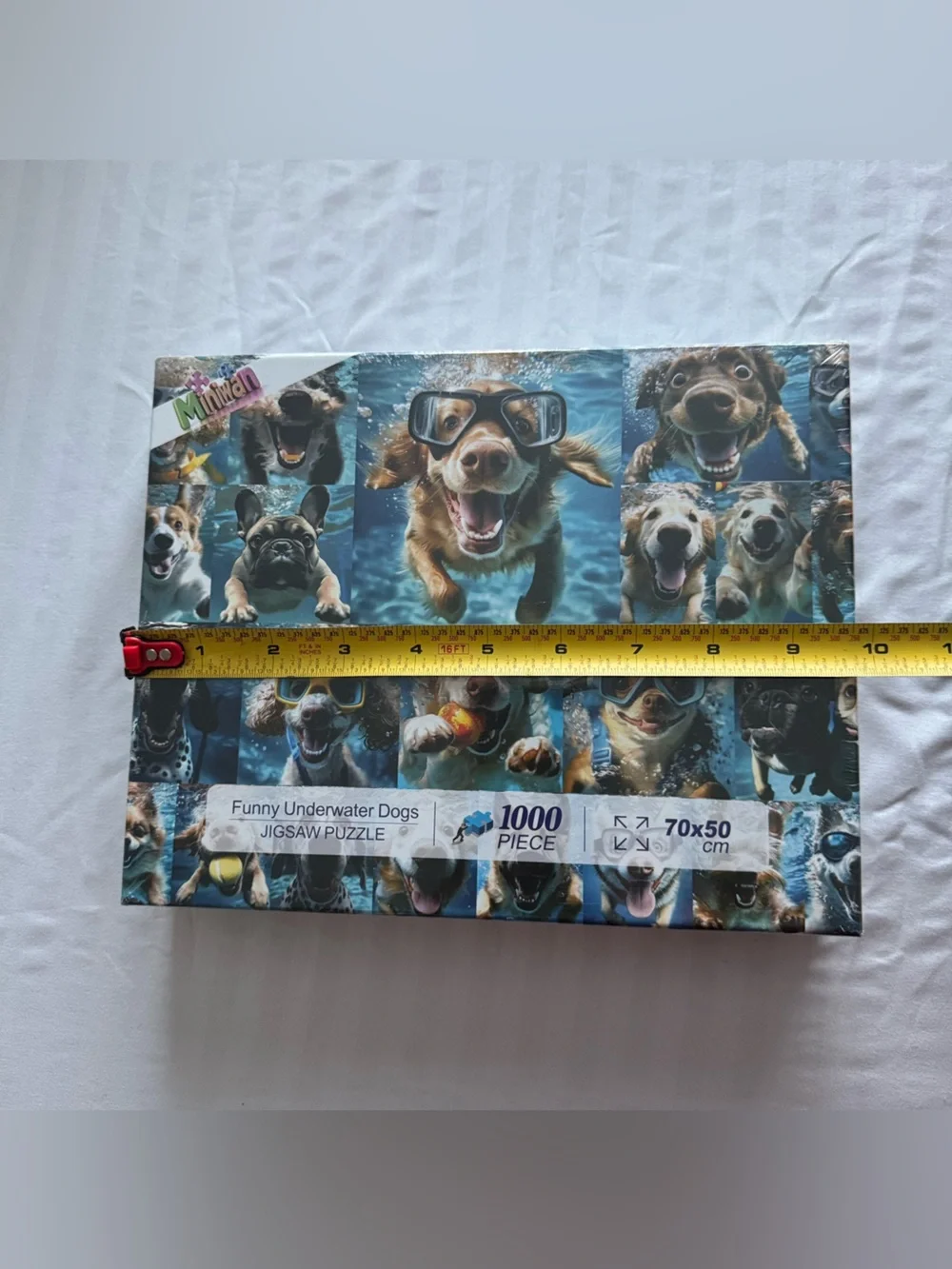 FUNNY UNDERWATER DOGS Jigsaw Puzzle 1000 Pieces Swimming Miniwan 70cmx50cm